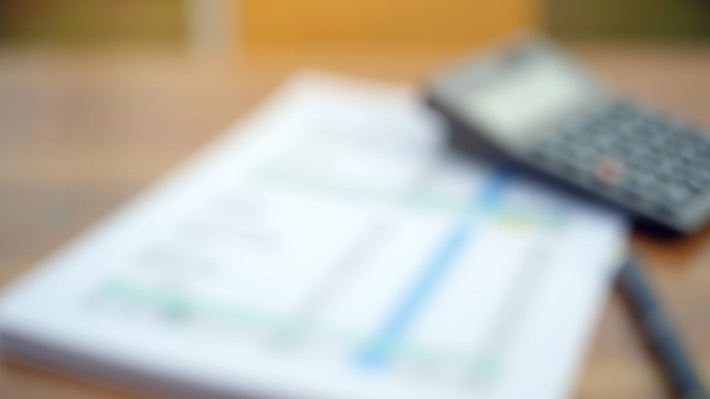 Papír s rozpočtem a kalkulačkou na stole, složitý výpočet a poznámky o měsíčních výdajích