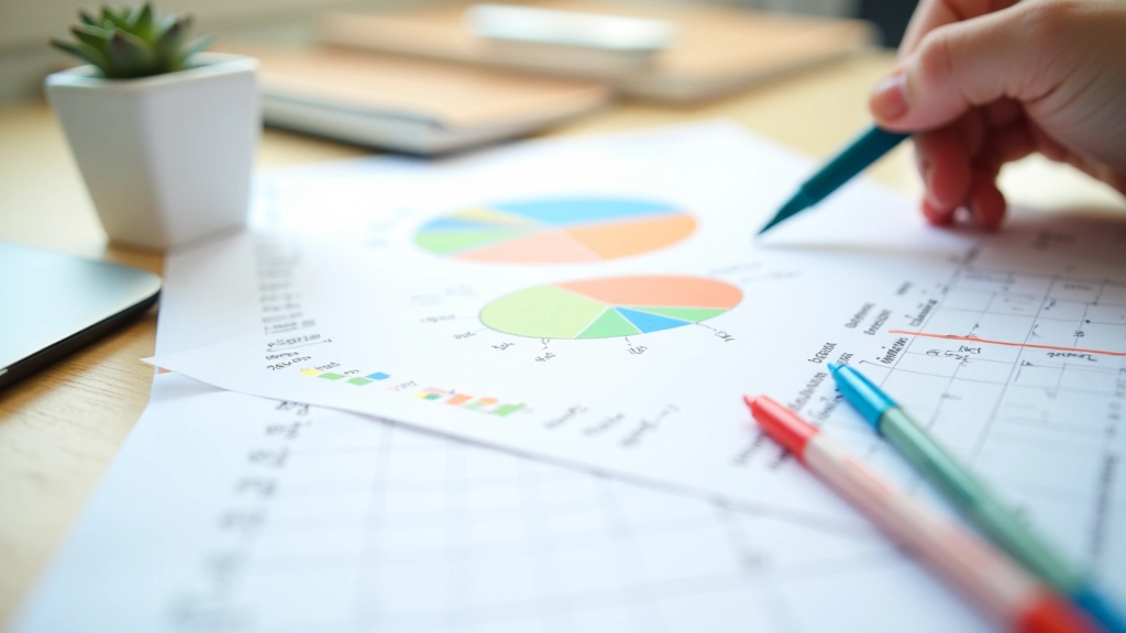 Barevný graf znázorňující rozdělení měsíčních výdajů na jednotlivé kategorie v procentech