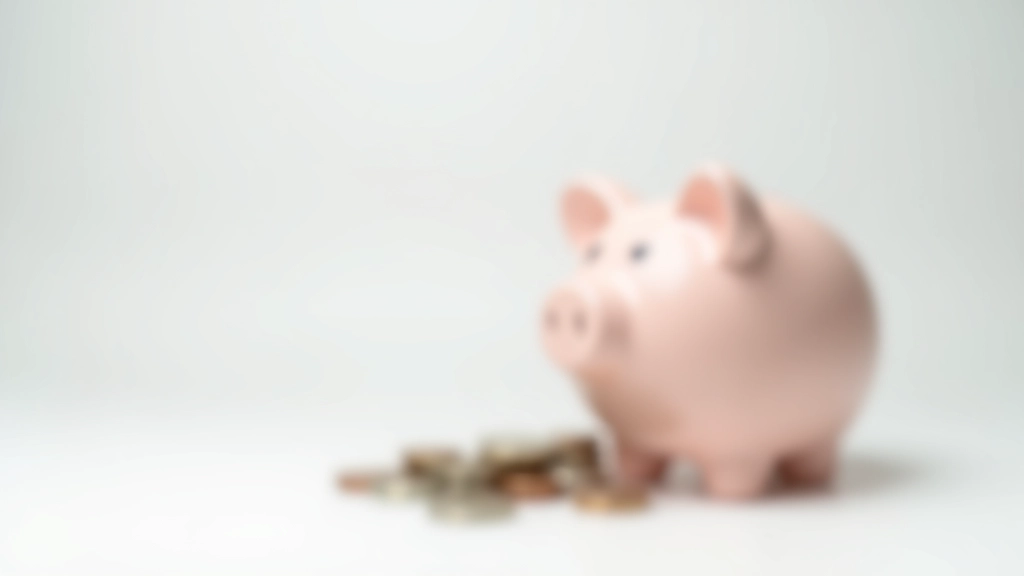 Prasátko na stole s mincemi a bankovkami kolem, symbolika spořeni a rezervy